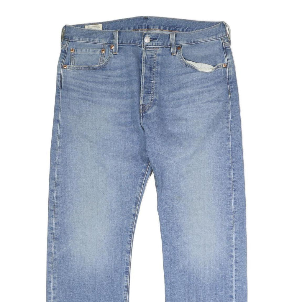 LEVI'S 501 Big E Mens Jeans Blue Regular Straight Denim Light W35 L29 Classic