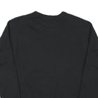 CHAMPION Mens Black Crew Neck S Cotton Blend Pullover Sweatshirt