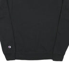 CHAMPION Mens Black Crew Neck S Cotton Blend Pullover Sweatshirt