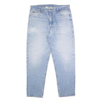 CARHARTT Mens Jeans Blue Relaxed Straight Denim Light W39 L34 Casual Workwear