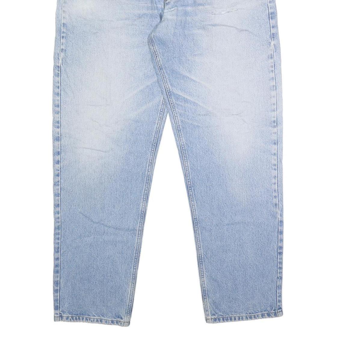 CARHARTT Mens Jeans Blue Relaxed Straight Denim Light W39 L34 Casual Workwear