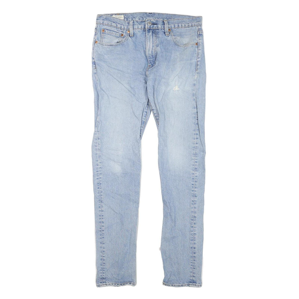 LEVI'S 512 Tapered Womens Jeans Blue Cotton Denim Light W32 L34 Regular Fit Zip