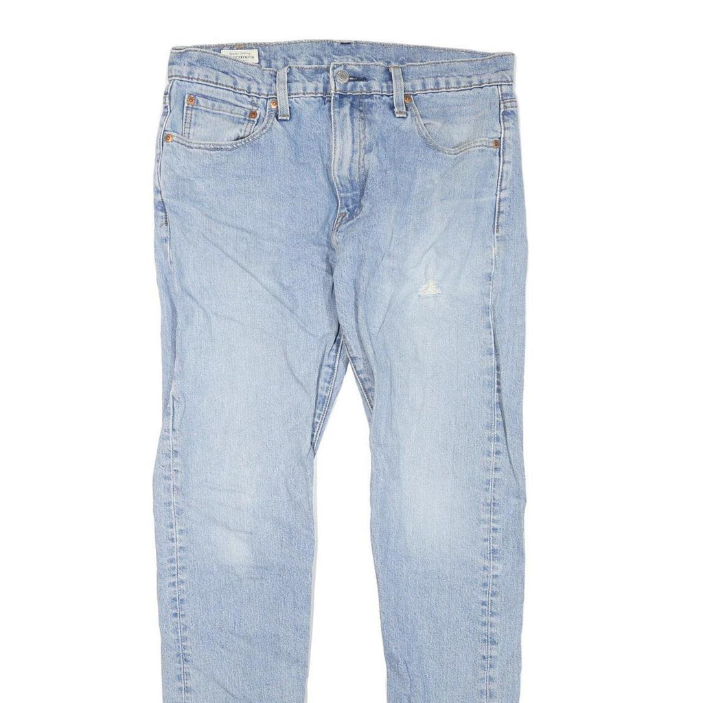 LEVI'S 512 Tapered Womens Jeans Blue Cotton Denim Light W32 L34 Regular Fit Zip