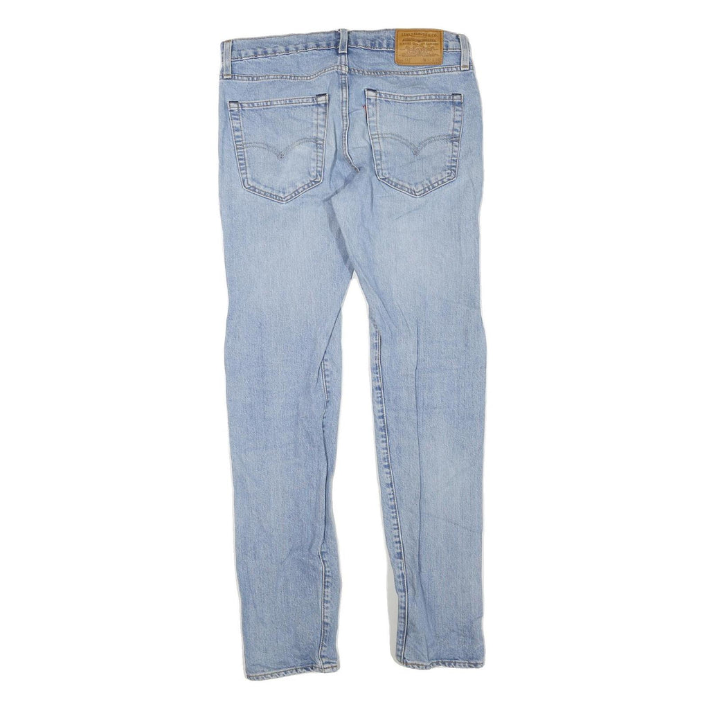 LEVI'S 512 Tapered Womens Jeans Blue Cotton Denim Light W32 L34 Regular Fit Zip