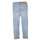 LEVI'S 512 Tapered Womens Jeans Blue Cotton Denim Light W32 L34 Regular Fit Zip