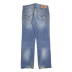 LEVI'S 501 Mens Jeans Blue Regular Straight Denim Light W36 L34 Classic Button