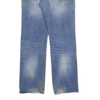 LEVI'S 501 Mens Jeans Blue Regular Straight Denim Light W36 L34 Classic Button