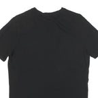 GUESS Mens Black S Logo Print T-Shirt Short Sleeve Crew Neck Casual Cotton Blend