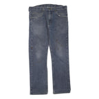 DICKIES Womens Regular Fit Blue Denim Straight Leg Jeans W34 L28 Cotton Blend