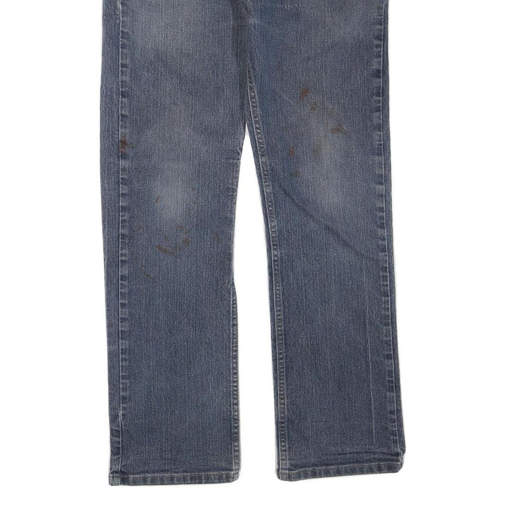 DICKIES Womens Regular Fit Blue Denim Straight Leg Jeans W34 L28 Cotton Blend