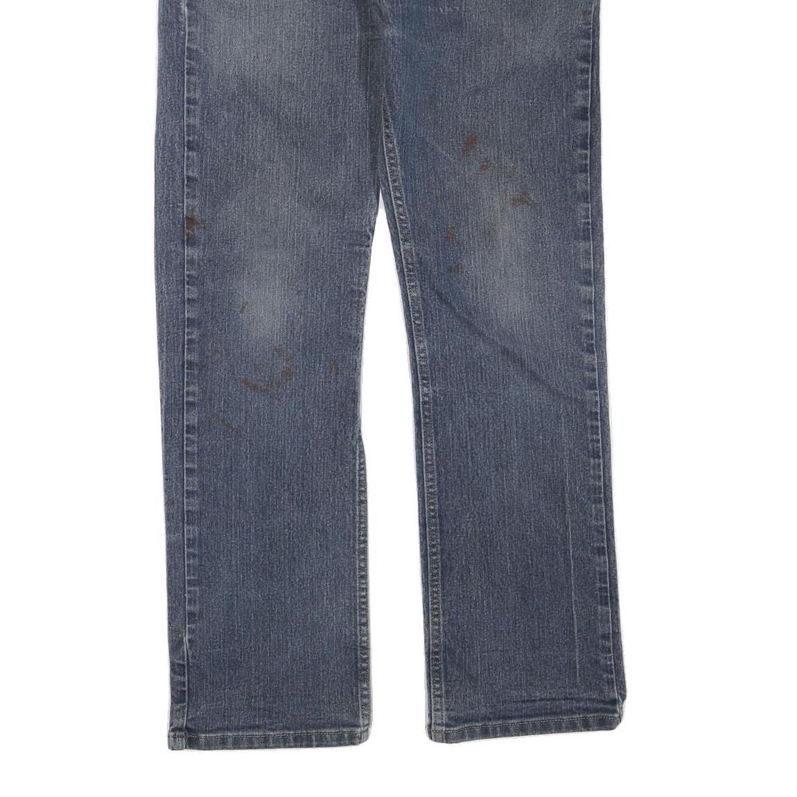 DICKIES Womens Regular Fit Blue Denim Straight Leg Jeans W34 L28 Cotton Blend