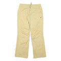 NIKE Womens Beige Polyester Blend Drawstring Waist Relaxed Fit Straight Leg