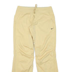 NIKE Womens Beige Polyester Blend Drawstring Waist Relaxed Fit Straight Leg