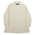 CLAUDE HAVREY Womens Beige Button Jacket UK 20 Polyester Blend Classic Style