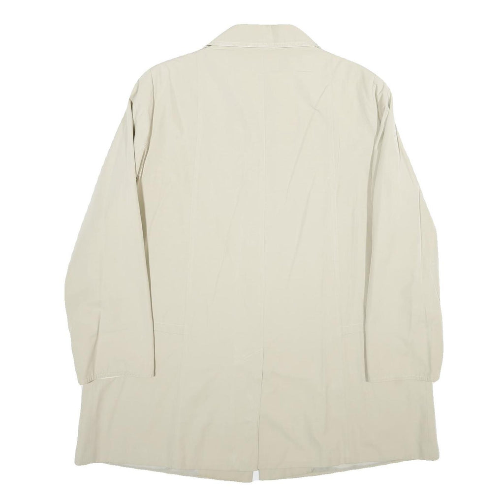 CLAUDE HAVREY Womens Beige Button Jacket UK 20 Polyester Blend Classic Style