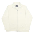 CHAMPION Mens Cream Jacket M Cotton Blend Plain Zip Casual Lightweight