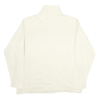 CHAMPION Mens Cream Jacket M Cotton Blend Plain Zip Casual Lightweight