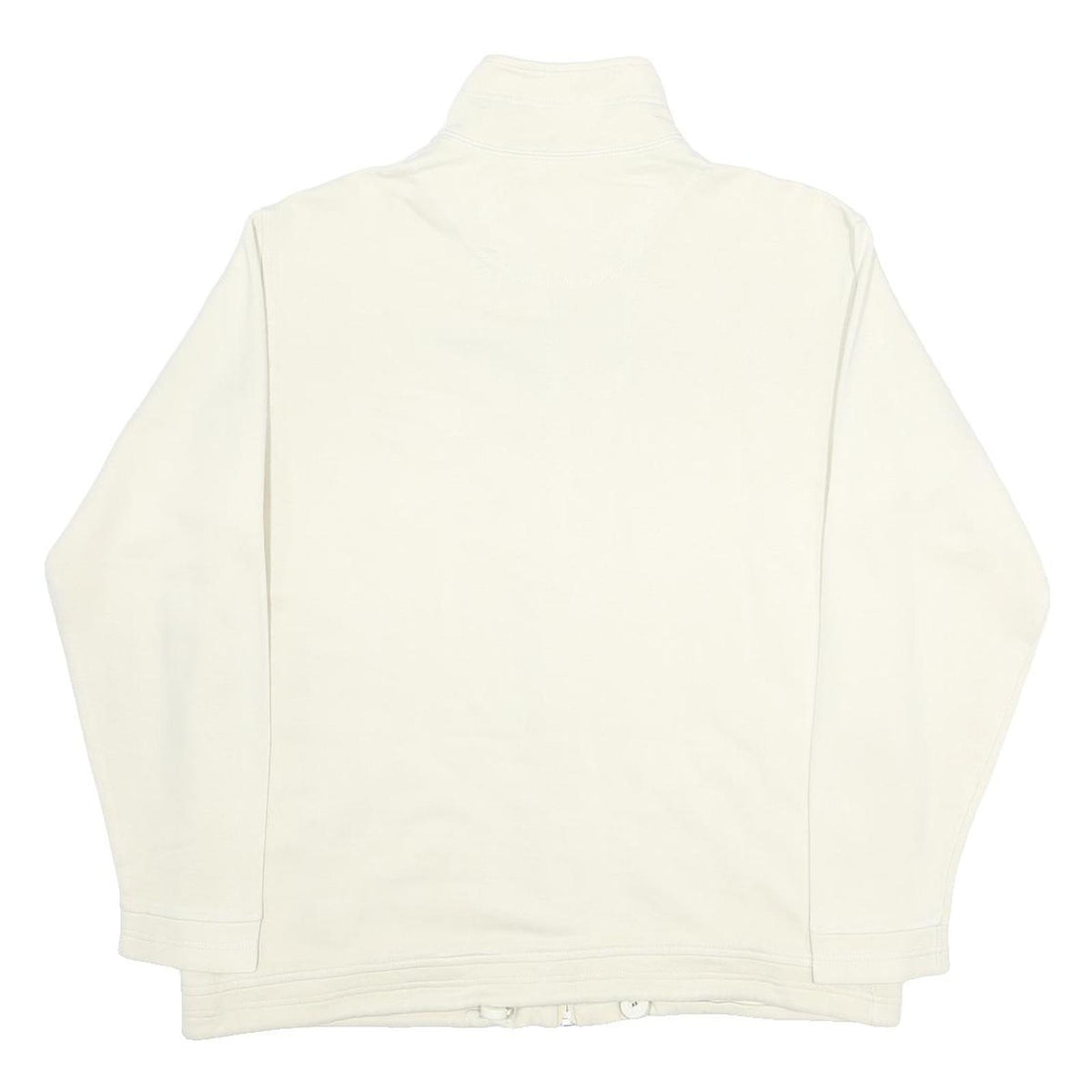 CHAMPION Mens Cream Jacket M Cotton Blend Plain Zip Casual Lightweight