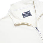 CHAMPION Mens Cream Jacket M Cotton Blend Plain Zip Casual Lightweight