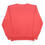 PUMA Womens Red Sweatshirt Crew Neck S Cotton Blend Pullover Casual Activewear
