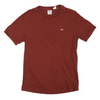 LEVI'S Mens Red S Short Sleeve Crew Neck Logo Graphic T-Shirt Cotton Blend