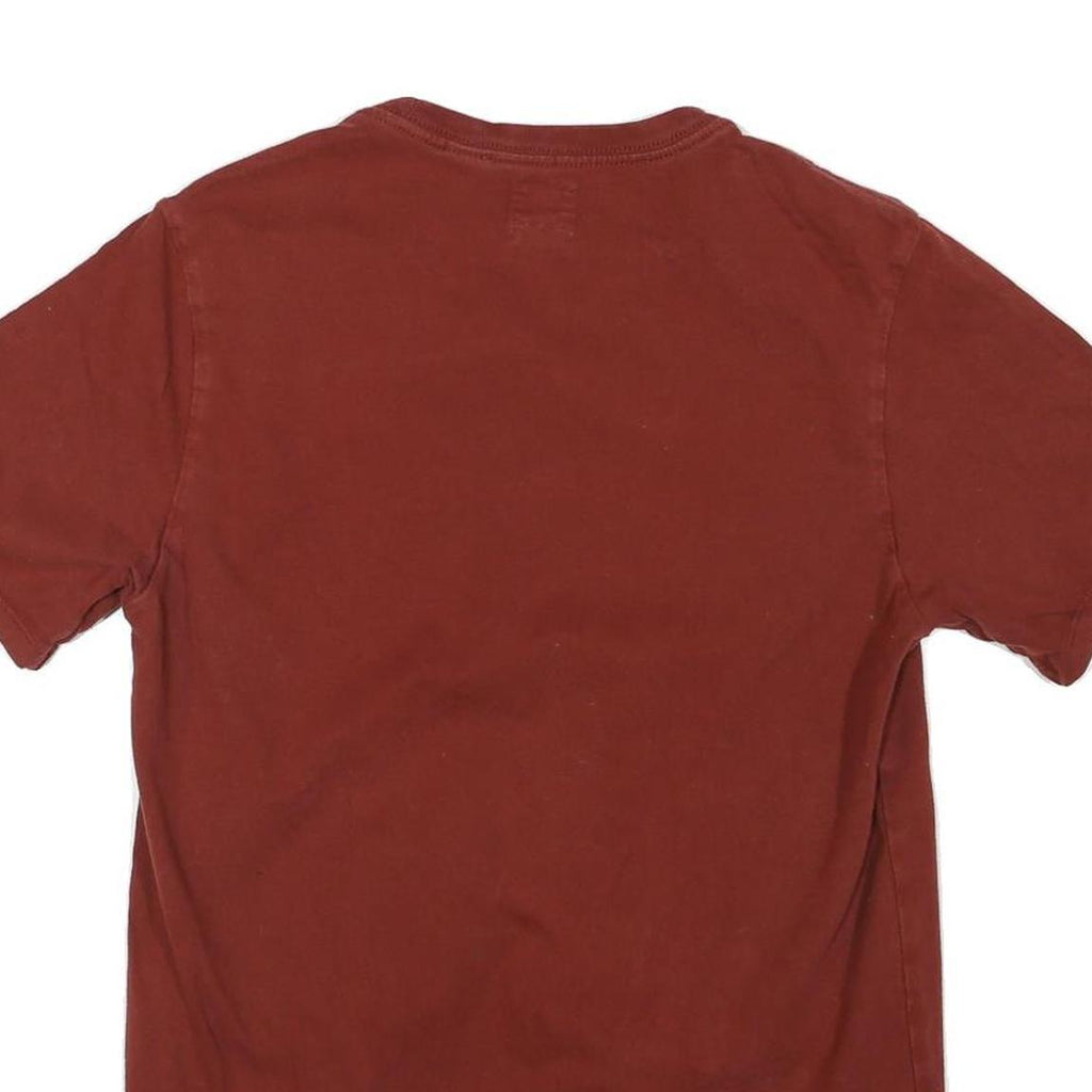 LEVI'S Mens Red S Short Sleeve Crew Neck Logo Graphic T-Shirt Cotton Blend