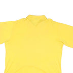 POLO RALPH LAUREN Mens Yellow Short Sleeve Plain XL Cotton Blend Casual Polo