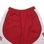 CHAMPION Mens Red & White Casual Sports Basketball Shorts S W24