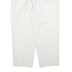 TOMMY HILFIGER Mens Cotton Blend White Regular Straight Trousers W38 L30