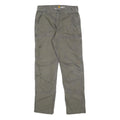 CARHARTT Mens Relaxed Fit Grey Cotton Blend Trousers W32 L32 Workwear Zip