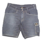 DICKIES Mens Shorts Blue Casual Cargo Cotton Blend L W34 Workwear