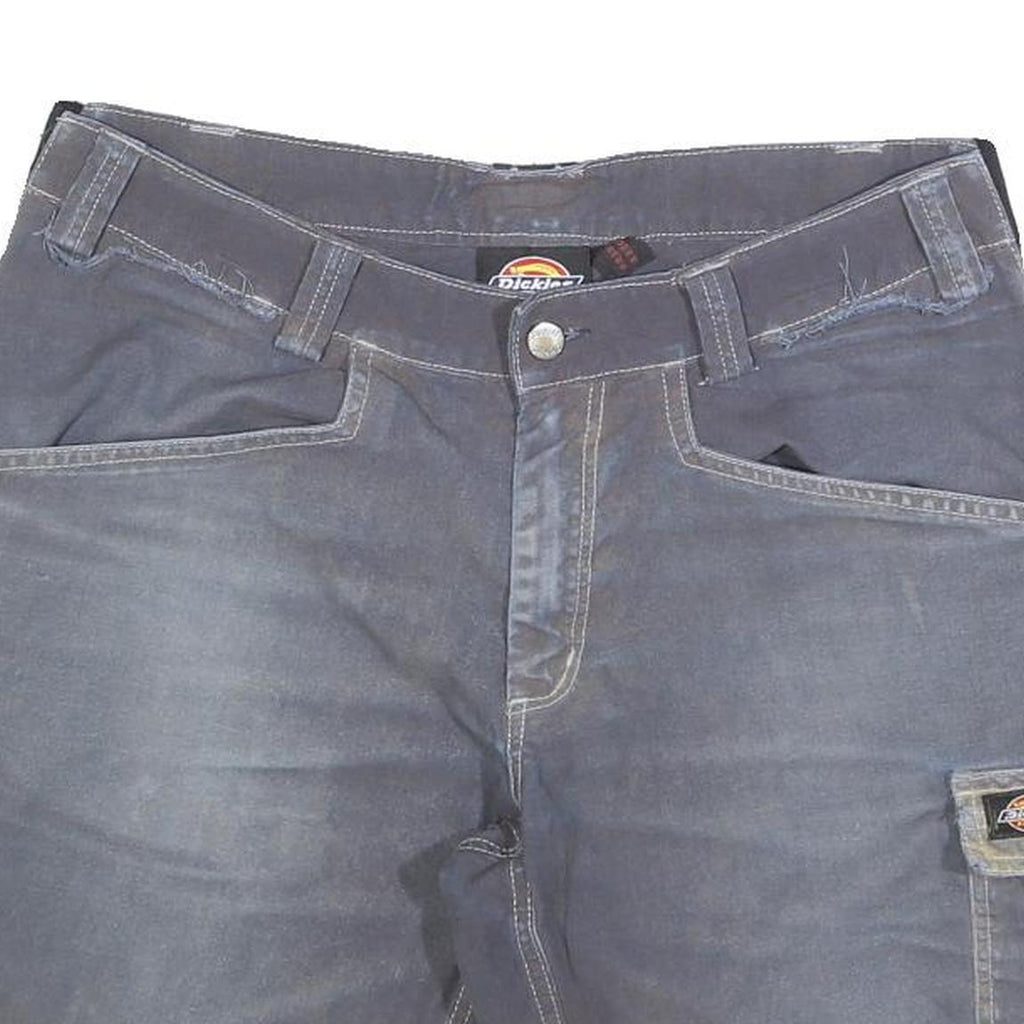 DICKIES Mens Shorts Blue Casual Cargo Cotton Blend L W34 Workwear