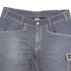 DICKIES Mens Shorts Blue Casual Cargo Cotton Blend L W34 Workwear
