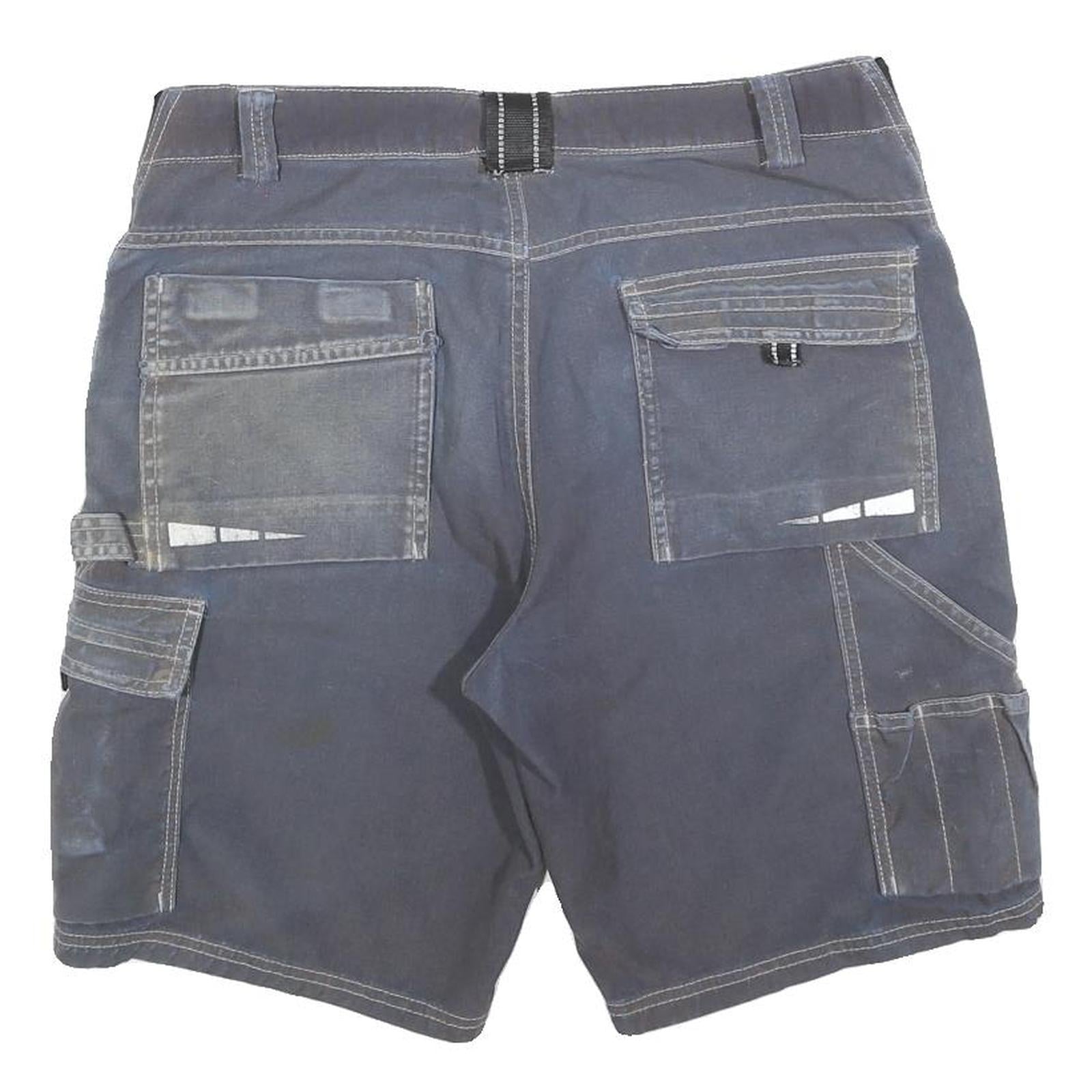 DICKIES Mens Shorts Blue Casual Cargo Cotton Blend L W34 Workwear