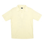 YOUR ADVANTAGE Mens Cream Cotton Blend Polo Shirt M Pistol Team Print