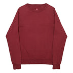 ENGELBERT STRAUSS Womens Red Cotton Blend Crew Neck Sweatshirt S Comfortable