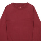 ENGELBERT STRAUSS Womens Red Cotton Blend Crew Neck Sweatshirt S Comfortable