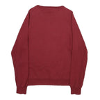 ENGELBERT STRAUSS Womens Red Cotton Blend Crew Neck Sweatshirt S Comfortable