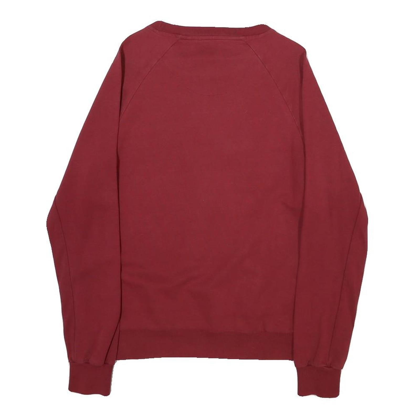 ENGELBERT STRAUSS Womens Red Cotton Blend Crew Neck Sweatshirt S Comfortable