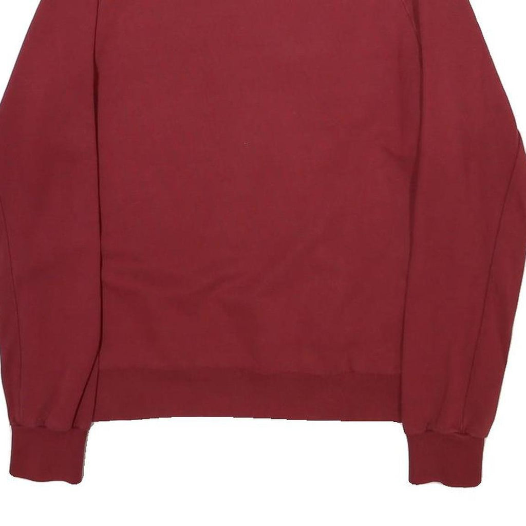 ENGELBERT STRAUSS Womens Red Cotton Blend Crew Neck Sweatshirt S Comfortable