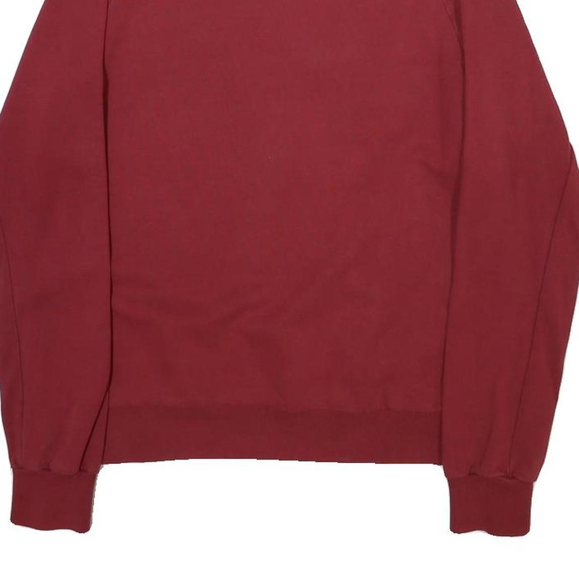 ENGELBERT STRAUSS Womens Red Cotton Blend Crew Neck Sweatshirt S Comfortable