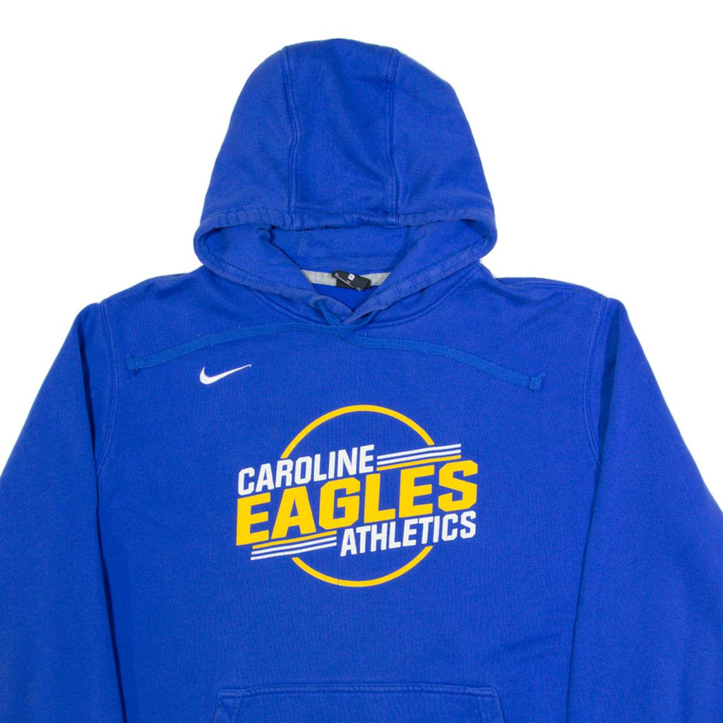NIKE Caroline Eagles Athletics Mens Blue Hoodie USA XL