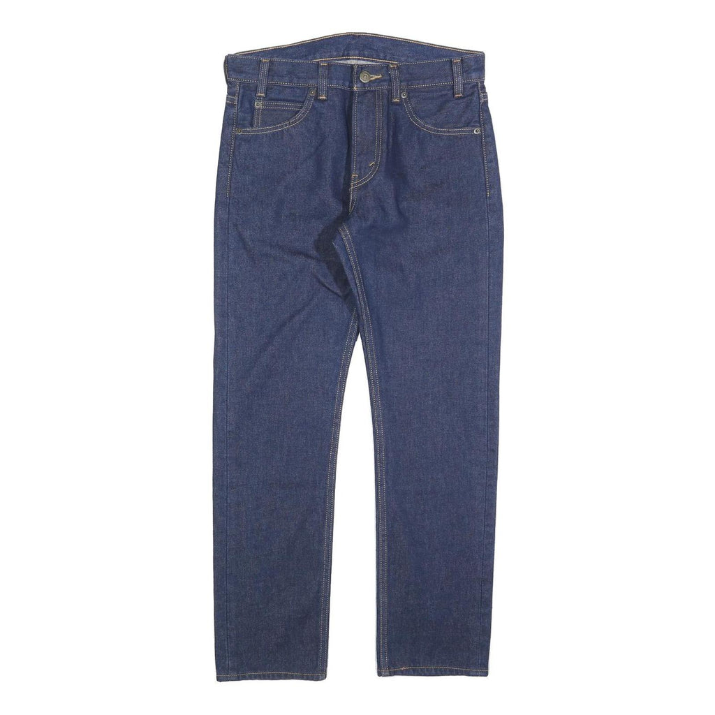 LEVI'S Womens Jeans Blue Regular Straight Denim Raw W30 L28 Classic Fit Zip