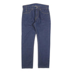 LEVI'S Womens Jeans Blue Regular Straight Denim Raw W30 L28 Classic Fit Zip