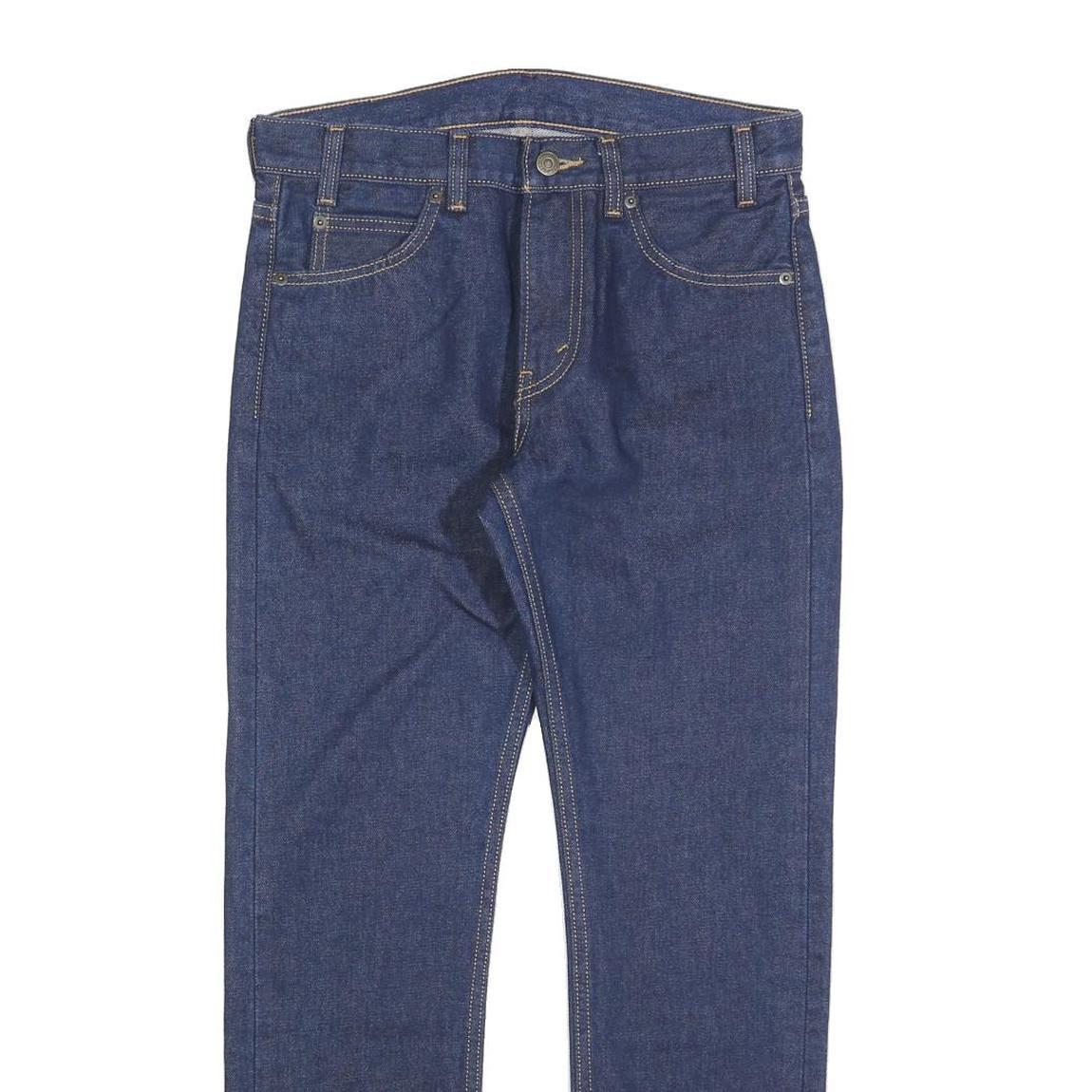 LEVI'S Womens Jeans Blue Regular Straight Denim Raw W30 L28 Classic Fit Zip