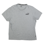 PUMA Mens Grey Athletic T-Shirt M Short Sleeve Round Neck Sports Casual