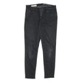 GAS Womens Jeans Black Slim Skinny Denim Medium W30 L27 Stylish Cotton Blend Zip