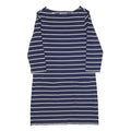 MOUNTAIN WAREHOUSE Womens Navy & White Striped Day Cotton Blend Dress UK 12