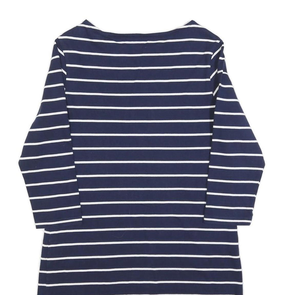 MOUNTAIN WAREHOUSE Womens Navy & White Striped Day Cotton Blend Dress UK 12