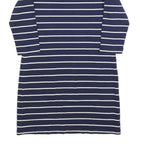 MOUNTAIN WAREHOUSE Womens Navy & White Striped Day Cotton Blend Dress UK 12